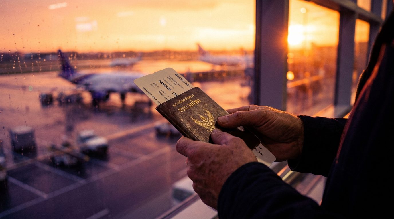 Passaporte e cartão de embarque